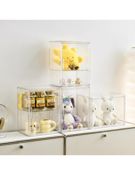 Caja de Exhibición Acrílica Grande Lifelongpal con Divisor Removible