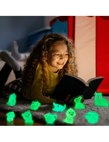 60 Figuras Miniatura Luminosa de Resina DIYDEC para Decoración