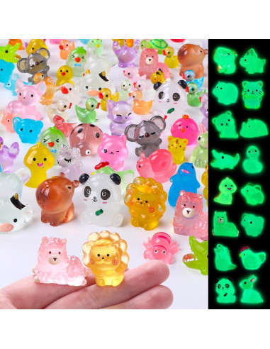 60 Figuras Miniatura Luminosa de Resina DIYDEC para Decoración