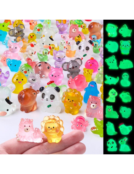 60 Figuras Miniatura Luminosa de Resina DIYDEC para Decoración