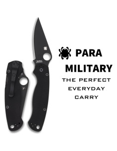 Cuchillo Plegable Spyderco Para Military 2 20.93 cm G-10 Negro 2
