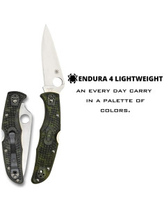 Cuchillo Plegable Spyderco Endura 4 Verde Zome 9.53 cm VG-10 2