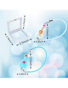 Set de Accesorios para Muñecas Labubu - Guitarra Mini 17cm 2