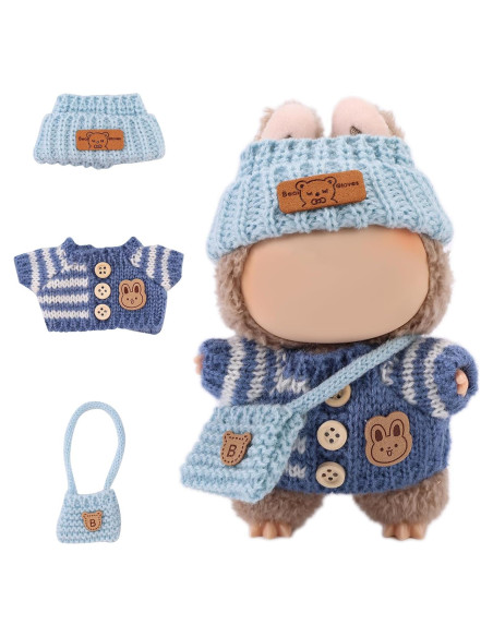 Conjunto de Ropa para Muñecas Lyreh 3 Piezas Azul 17cm