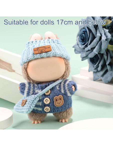 Conjunto de Ropa para Muñecas Lyreh 3 Piezas Azul 17cm
