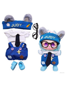 Conjunto de Ropa Fit Labubu 5 Piezas - Estampados y Corbata