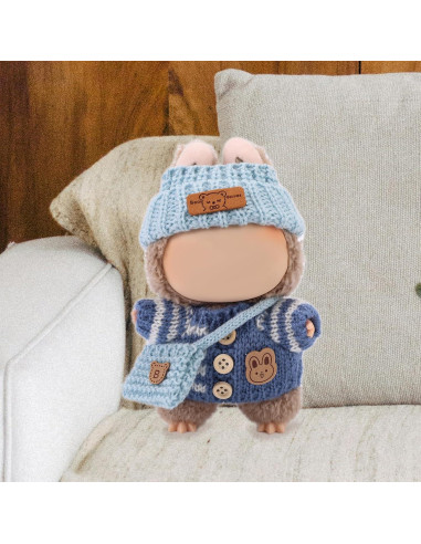 Conjunto de Ropa para Muñecas Lyreh 3 Piezas Azul 17cm