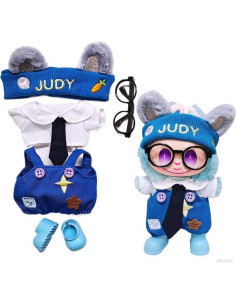 Conjunto de Ropa Fit Labubu 5 Piezas - Estampados y Corbata 2