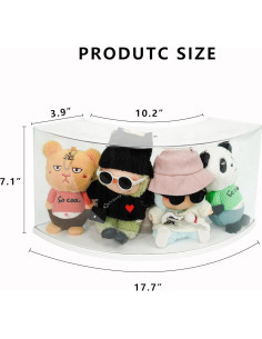 Caja de Exhibición de Muñecas Treayes - Organizador Apilable 37.6x17.8cm 2