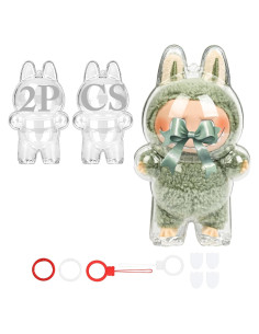 Paquete de 2 Fundas Protectores Transparentes LABUBU 360