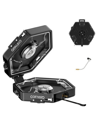 Estufa de Camping COFIYARD 2 Quemadores Plegable 1.90 kg