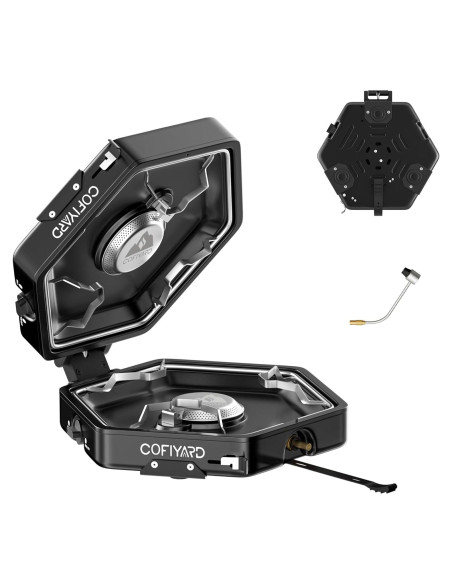 Estufa de Camping COFIYARD 2 Quemadores Plegable 1.90 kg