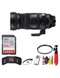 Lente Sigma 150-600mm f/5-6.3 DG DN OS para Sony E + Tarjeta SD 64GB