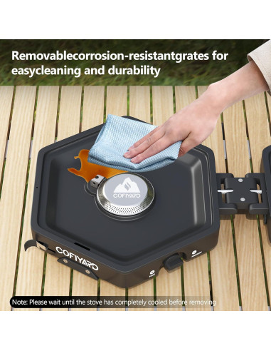 Estufa de Camping COFIYARD 2 Quemadores Plegable 1.90 kg