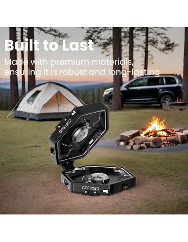 Estufa de Camping COFIYARD 2 Quemadores Plegable 1.90 kg