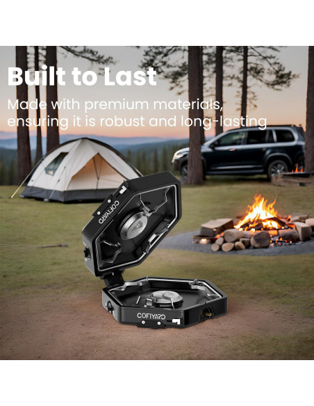 Estufa de Camping COFIYARD 2 Quemadores Plegable 1.90 kg