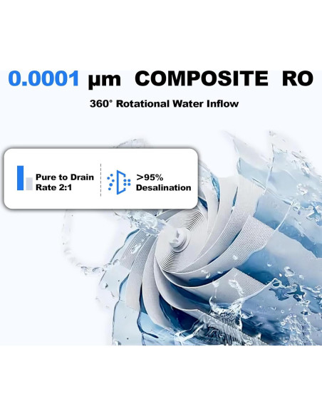 Purificador de Agua RO Purewell K8680, 10 Etapas, UV, 6.31 kg