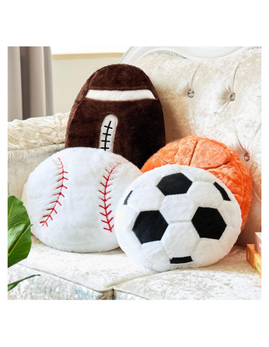 Cojines Lanzables Deportivos Juexica - 4 Piezas Variadas