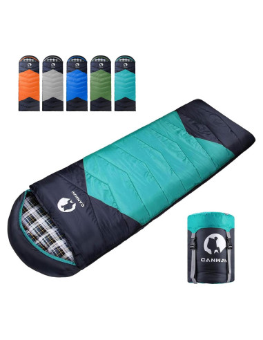 Saco de Dormir Canway XL para Camping y Senderismo - 210x80 cm