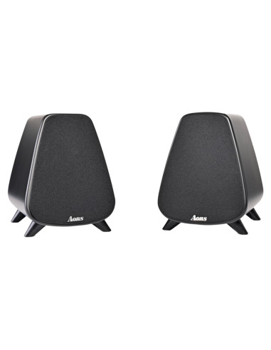 Altavoces Activos AORS AS31 - 80W RMS, Bluetooth 5.3, Madera Negra