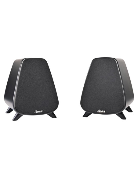 Altavoces Activos AORS AS31 - 80W RMS, Bluetooth 5.3, Madera Negra