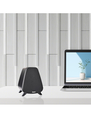 Altavoces Activos AORS AS31 - 80W RMS, Bluetooth 5.3, Madera Negra