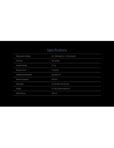 Kit de Prueba de Diabetes FORA Pro Voice V9 con Glucometro y 100 Tiras