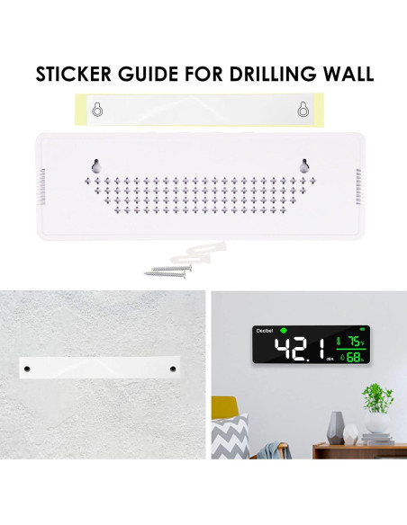 Medidor de Decibelios DANOPLUS 11" LED Temperatura Humedad