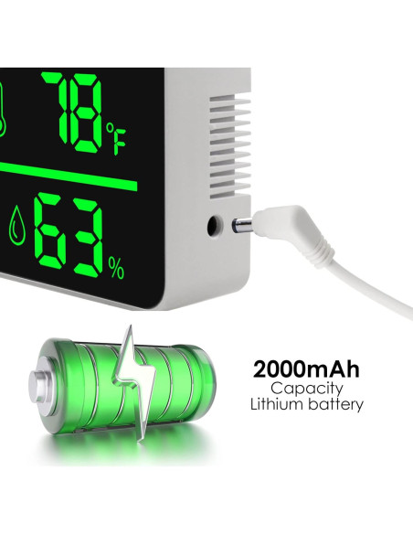 Medidor de Decibelios DANOPLUS 11" LED Temperatura Humedad