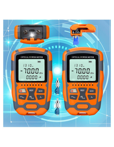Medidor de Potencia Óptica 4 en 1 Yannw OPM & VFL-10 Portátil