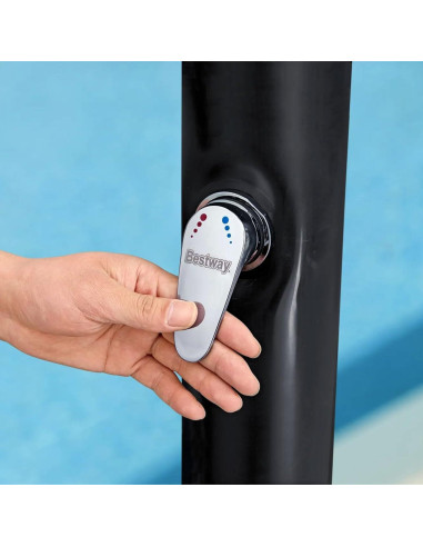 Ducha Solar Exterior Bestway 20L con Cabezal Grande y Control de Temperatura