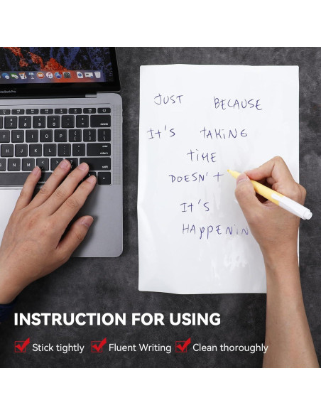 Paquete de 2 Stickers de Pizarra Borrable Ptwola 29.7x21 cm Paquete de 2 Stickers de Pizarra Borrable Ptwola 29.7x21 cm