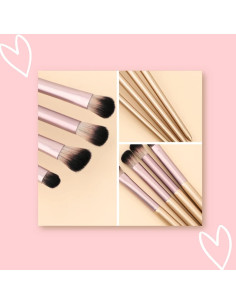 Kit de 4 Brochas de Sombra de Ojos Aura - Suaves y Profesionales 2