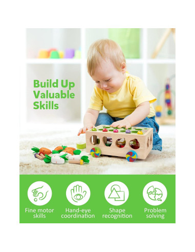 Juguete Montessori Coogam de Motricidad Fina para Niños 3+