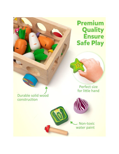 Juguete Montessori Coogam de Motricidad Fina para Niños 3+