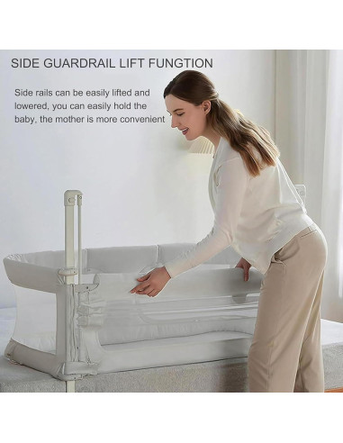 Cuna 3 en 1 para Bebés xiaoyingxia, Cuna Portátil Verde Claro