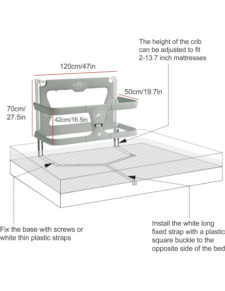 Cuna 3 en 1 para Bebés xiaoyingxia, Cuna Portátil Verde Claro Cuna 3 en 1 para Bebés xiaoyingxia, Cuna Portátil Verde Claro