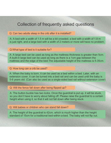 Cuna 3 en 1 para Bebés xiaoyingxia, Cuna Portátil Verde Claro