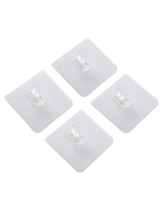 Gancho de Succión Adhesivo Lancher 4 Paquetes 9.07 kg Blanco