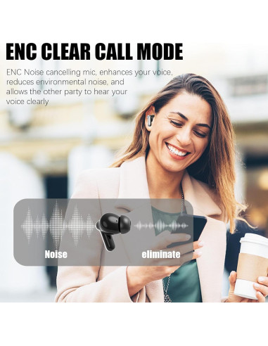 Auriculares Inalámbricos TEGDZGU ANC-T05 Bluetooth 5.4 HiFi 40H