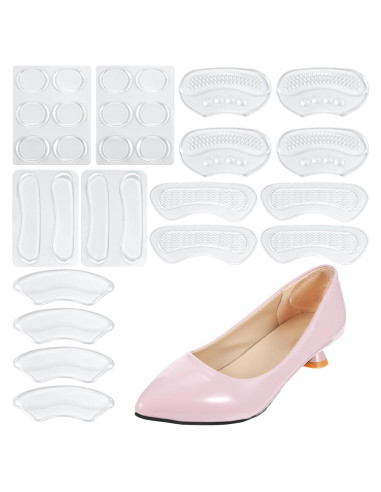 28 Almohadillas de Talón de Silicona Quilax - Gel Autoadhesivo