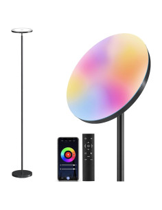 Lámpara de Piso LED Inteligente SUNMORY RGB 32W Control Remoto