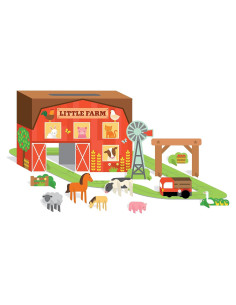 Juguete de Cuerda Petit Collage Granja Pequeña 249g