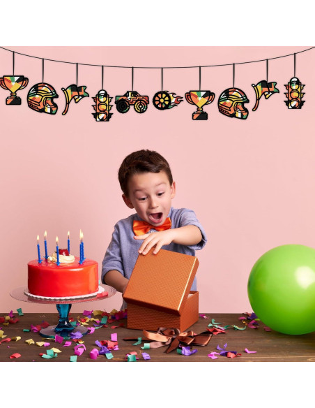 Kit de Manualidades de Papel Coche de Carreras QICI - 24 Tarjetas DIY Kit de Manualidades de Papel Coche de Carreras QICI - 24 Tarjetas DIY