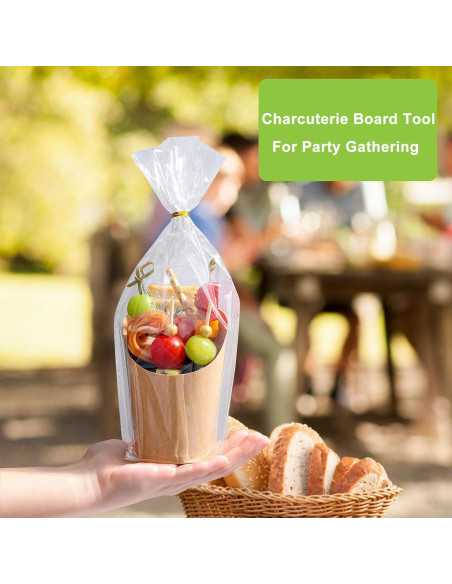 100 Tazas de Papel Desechables FSAH 12Oz con Palillos y Etiquetas