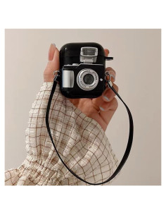 Funda Inalámbrica ZOSTLAND para AirPods 2 y 1 - Silicona Negra