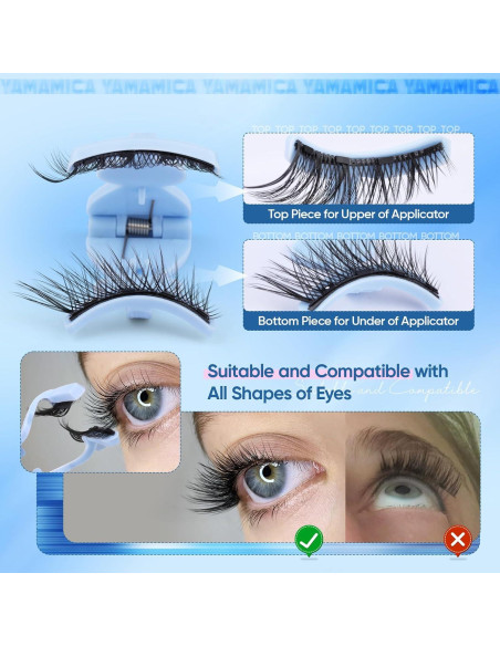 Pestañas Magnéticas Ojo de Gato Yawamica 16mm con Aplicador