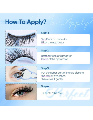 Pestañas Magnéticas Ojo de Gato Yawamica 16mm con Aplicador