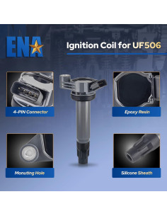 Paquete de 6 Bobinas de Encendido ENA V6 3.3L Compatible Toyota/Lexus 2