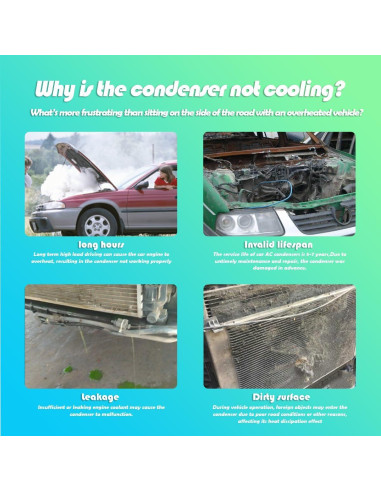 Condensador de A/C RAYTEN para Toyota Corolla Matrix 2009-2012